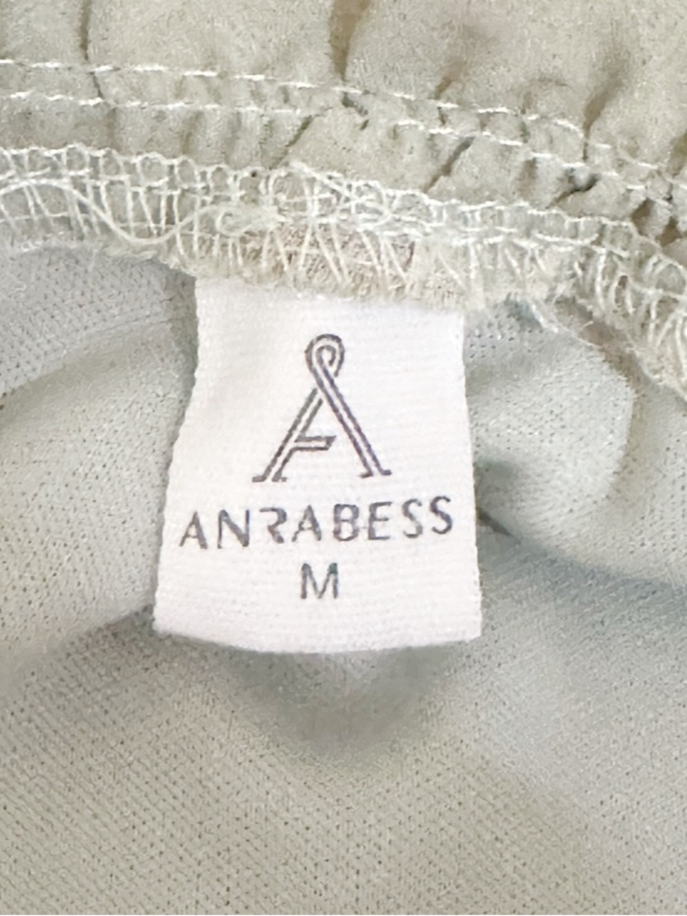 Anrabess Sage Green Floral Pleated Dress Ruffle Mock Neck Long Sleeve - Medium - Picture 5 of 7